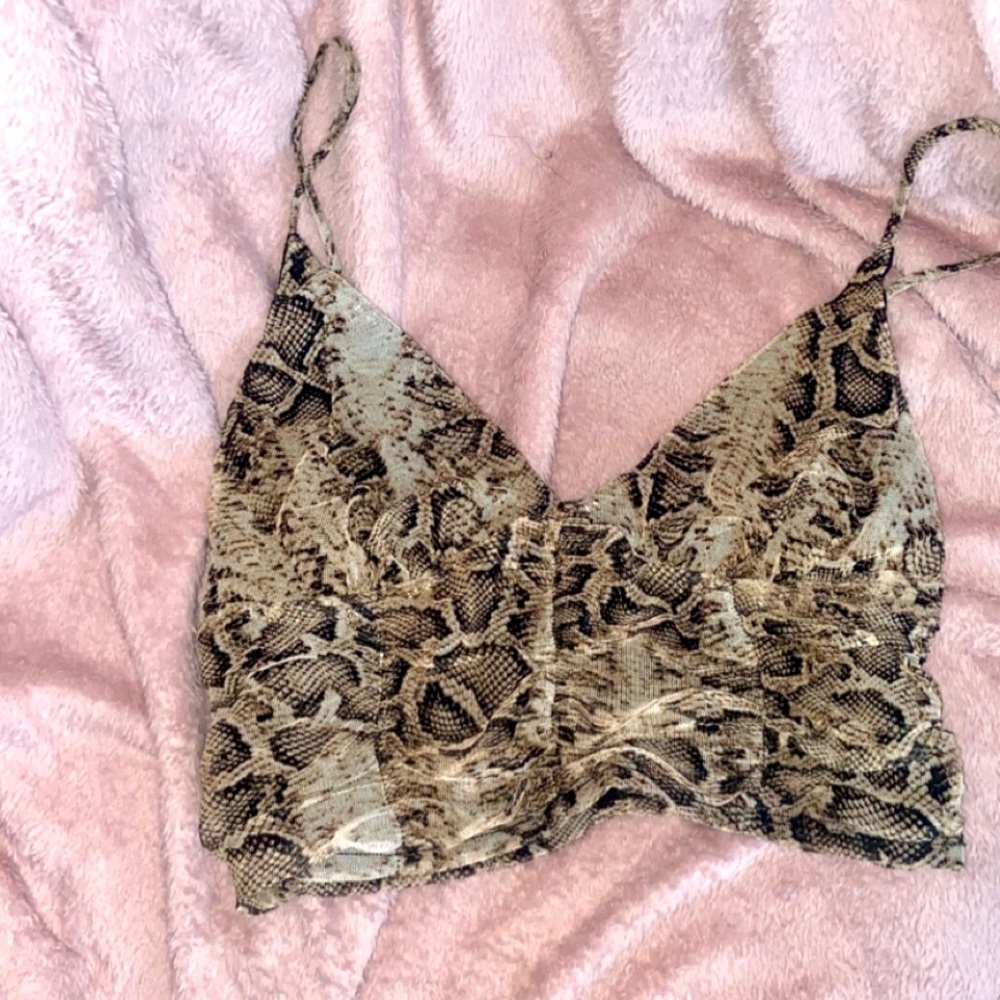 Snake crop top